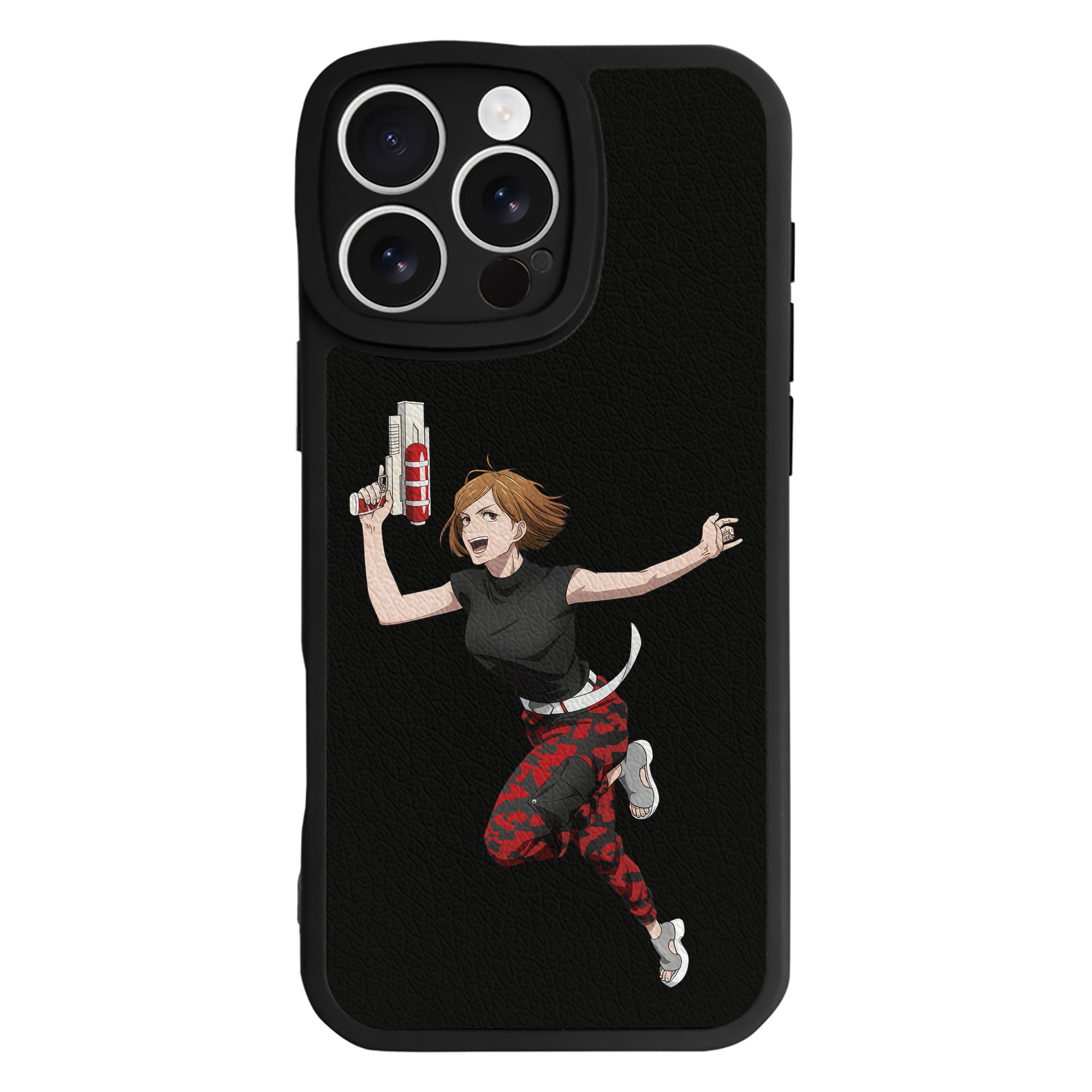 （画像用） 呪術廻戦 Jujutsu Kaisen 【iPhone 16シリーズ対応】シリコンスマホケース（レザー調） 材質：シリコン